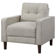 Bowen - Upholstered Track Arm Tufted Accent Chair - JaxCo Furniture