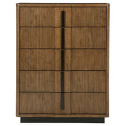 Terrace - 5-Drawer Chest Of Drawers - Ash Brown - JaxCo Furniture