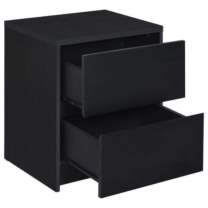 Westpark - 2-Drawer Nightstand LED Lights And USB - JaxCo Furniture