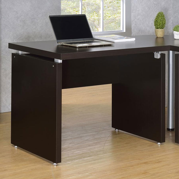 Skylar - Engineered Wood Writing Desk - Cappuccino - JaxCo Furniture