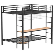 Campus - Metal Workstation Bunk Bed - JaxCo Furniture