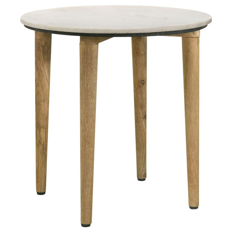 Aldis - Round Marble Top Table - JaxCo Furniture