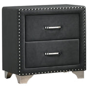 Melody - Upholstered 2-Drawer Nightstand - JaxCo Furniture