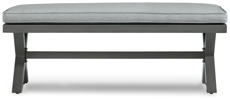 Elite Park - Gray - Bench With Cushion - JaxCo Furniture