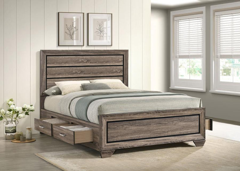 Kauffman - Wood Storage Panel Bed - JaxCo Furniture