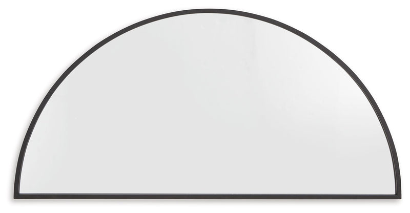 Denlow - Black - Accent Mirror - JaxCo Furniture