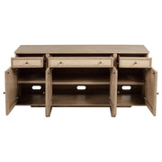 Kailani - 4-Door Cane Sideboard Buffet Cabinet - Beige Oak - JaxCo Furniture