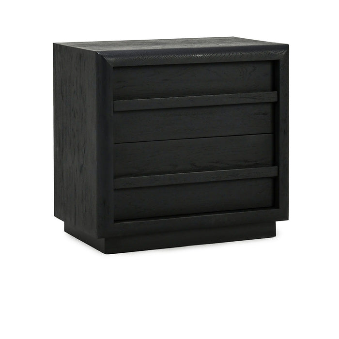 Sedona - 2 Drawer Nightstand - Black - JaxCo Furniture