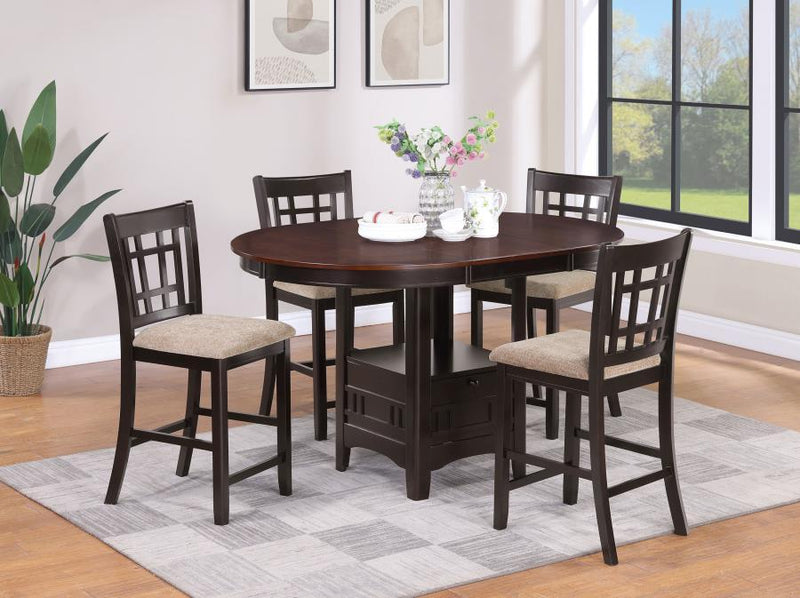 Lavon - Oval Counter Height Dining Set - JaxCo Furniture