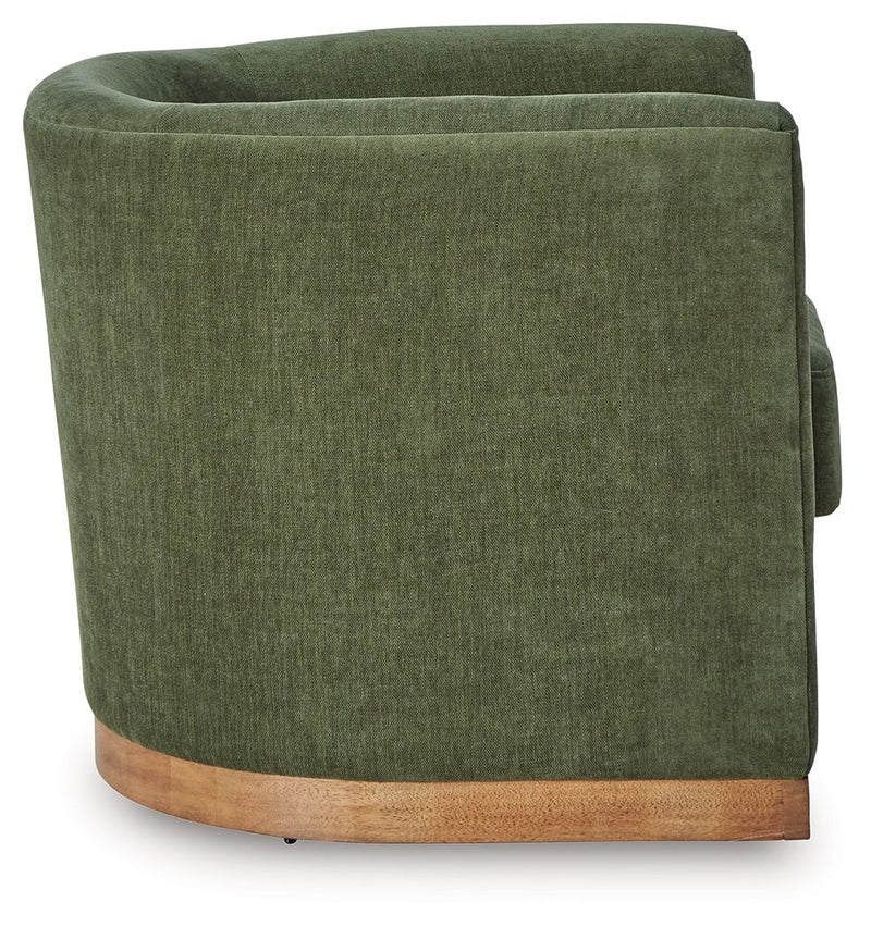 Jersonlow - Forest Green - Swivel Chair - JaxCo Furniture