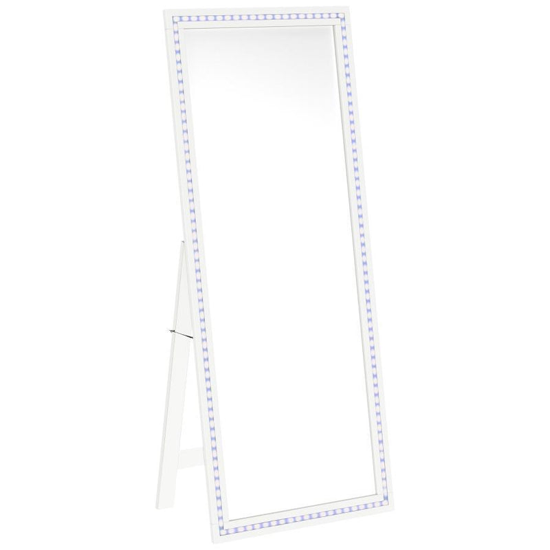Windrose - Tempered LED Standing Mirror - JaxCo Furniture