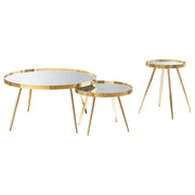 Kaelyn - Round Coffee And End Table Set - JaxCo Furniture