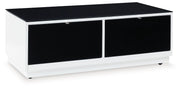 Gardoni - White / Black - Rectangular Cocktail Table - JaxCo Furniture