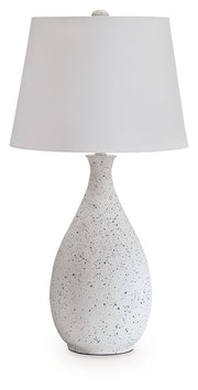 Wyattford - White / Black - Metal Table Lamp - JaxCo Furniture