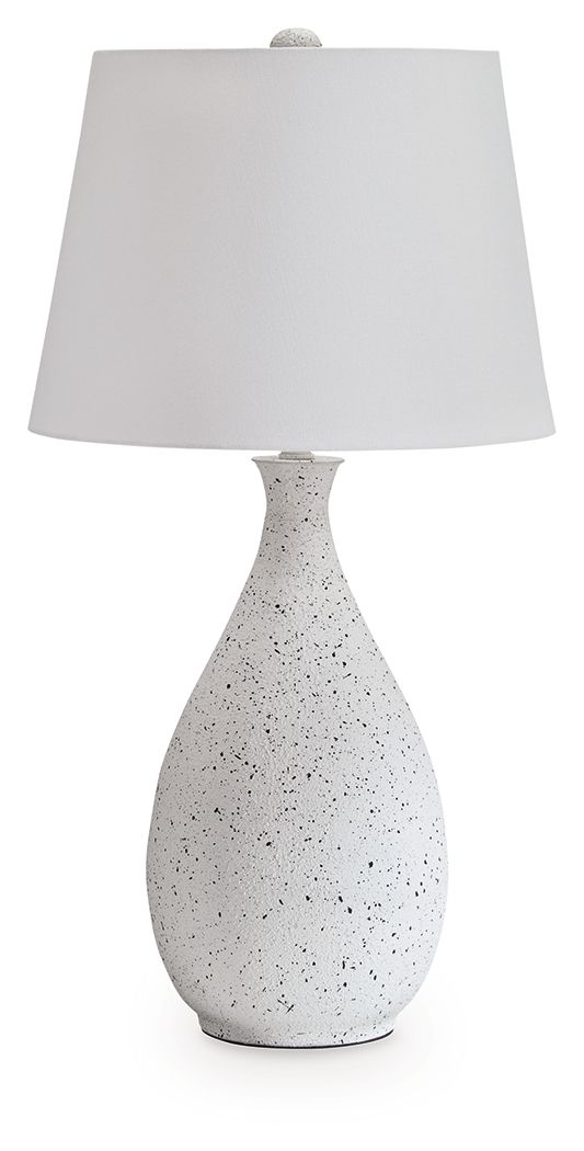 Wyattford - White / Black - Metal Table Lamp - JaxCo Furniture