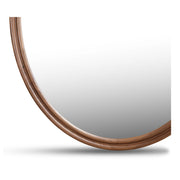Alcott - Accent Oval Mirror - Dark Brown - JaxCo Furniture
