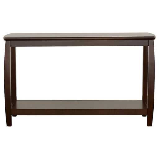 Dixon - Wood Entryway Console Table With Shelf - Cappuccino - JaxCo Furniture