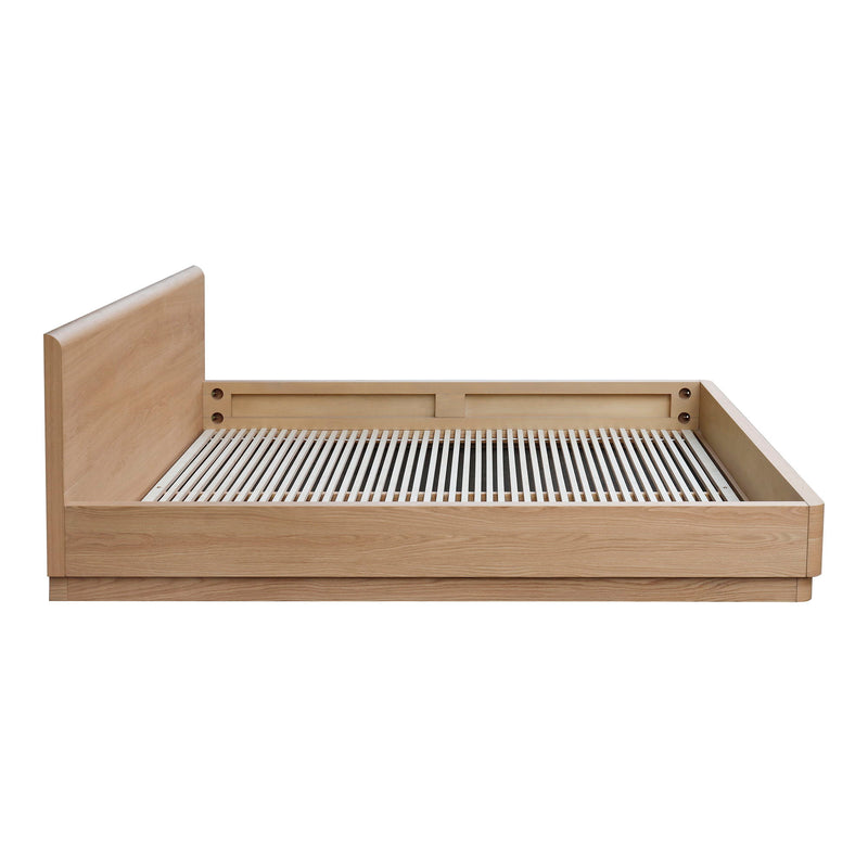 Round Off - King Bed - Natural Oak - JaxCo Furniture