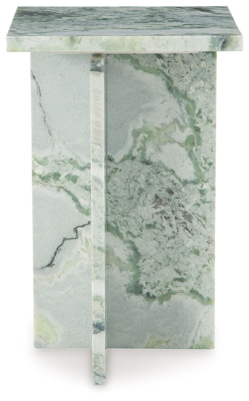 Deaconwell - White / Green - Accent Table - JaxCo Furniture