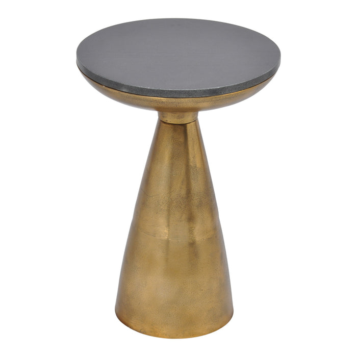 Font - Side Table - Brass - JaxCo Furniture