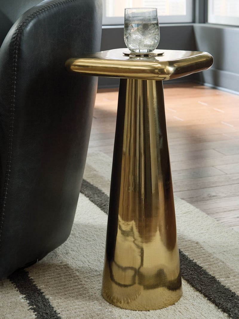 Dallenburg - Gold Finish - Accent Table - JaxCo Furniture