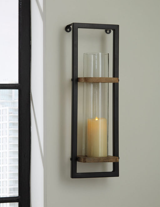Colburn - Natural / Black - Wall Sconce - JaxCo Furniture