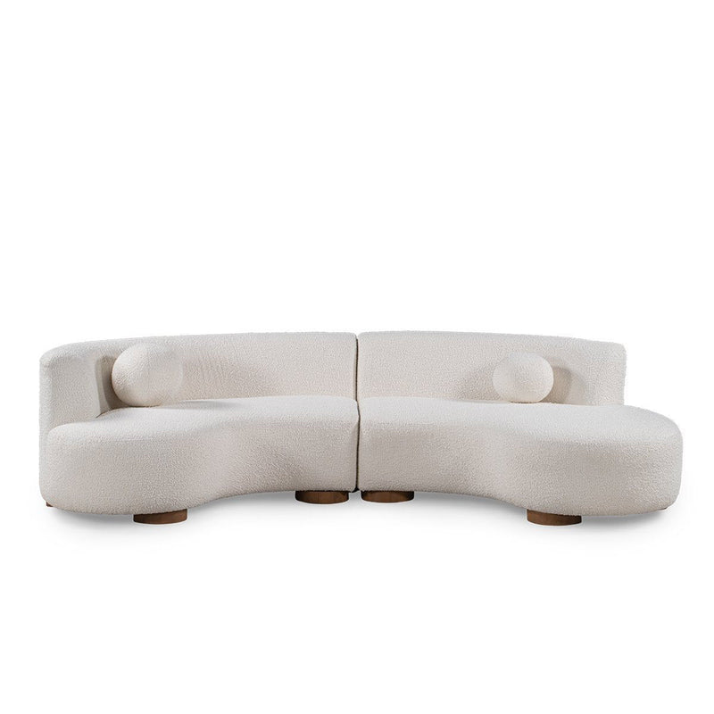 Octavia - Sectional - Ivory - JaxCo Furniture