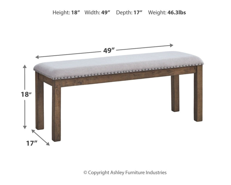 Moriville - Beige - Upholstered Bench - JaxCo Furniture