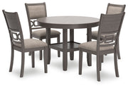 Wrenning - Gray - Dining Room Table Set (Set of 5) - JaxCo Furniture