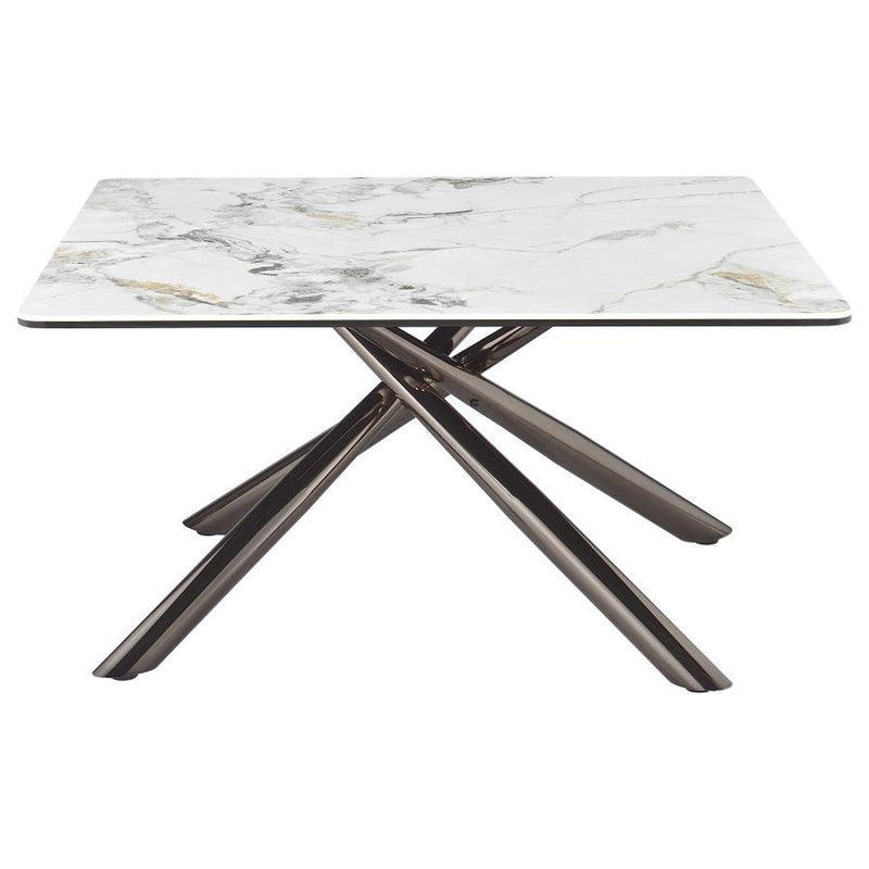 Carvell - Square Sintered Stone Table - JaxCo Furniture