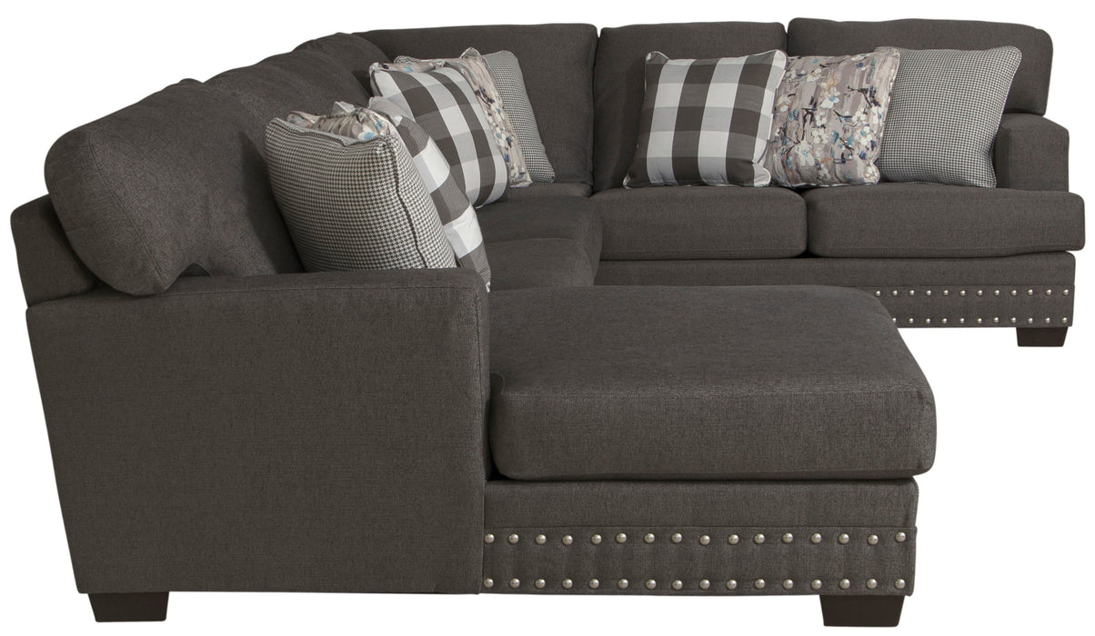 Crawford - Sectional With Accent Pillows - JaxCo Furniture