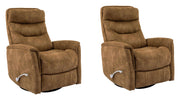 Gemini - 33.5" Swivel Glider Recliner (Set of 2) - JaxCo Furniture