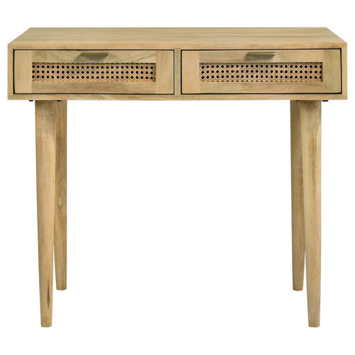 Zamora - 2-Drawer Entryway Console Accent Table - Natural - JaxCo Furniture