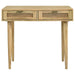 Zamora - 2-Drawer Entryway Console Accent Table - Natural - JaxCo Furniture