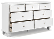 Fortman - White - Dresser - JaxCo Furniture