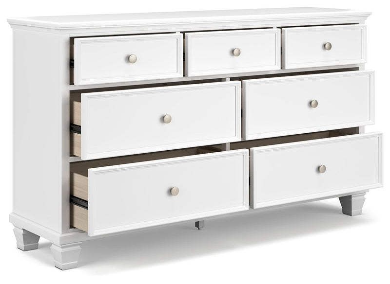 Fortman - White - Dresser - JaxCo Furniture