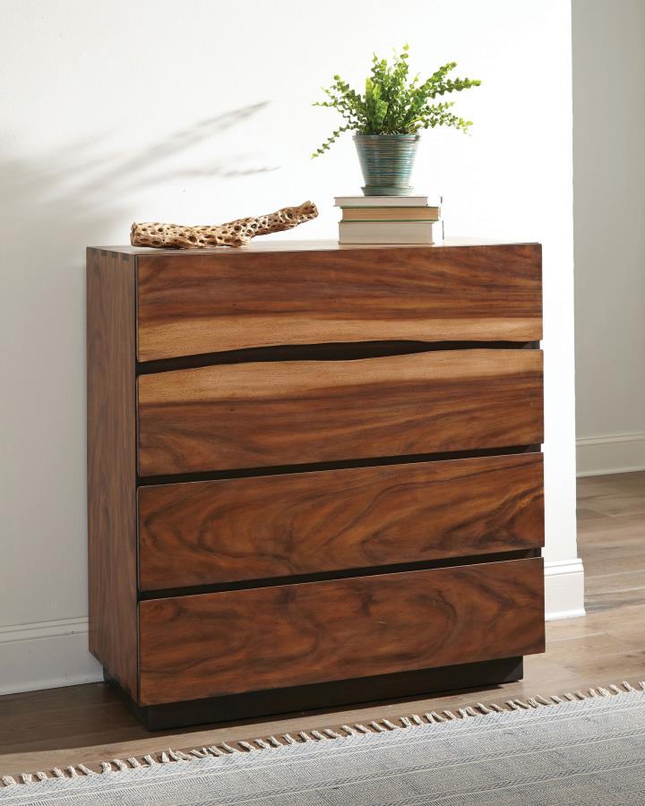 Winslow - 4-Drawer Bedroom Chest - Smokey Walnut - JaxCo Furniture
