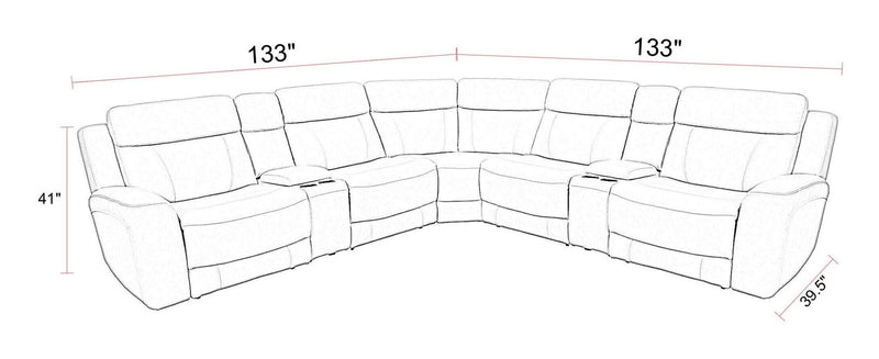 Calgary - Sectional - JaxCo Furniture