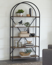 Galtbury - Brown / Black - Bookcase - JaxCo Furniture