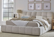 Escape - Fluffy River Rock Upholstered Bed - JaxCo Furniture