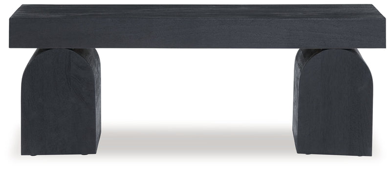HoLGrove - Black - Accent Bench - JaxCo Furniture