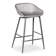 Piazza - Outdoor Counter Stool (Set of 2) - Gray - JaxCo Furniture