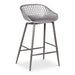 Piazza - Outdoor Counter Counter Stool (Set of 2) - Gray - JaxCo Furniture