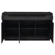 Leandro - 2-Drawer Dining Sideboard Server - Burnished Black - JaxCo Furniture