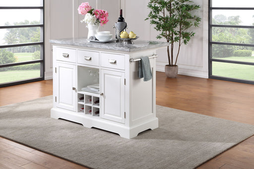 Zermatt - Kitchen Island - White - JaxCo Furniture