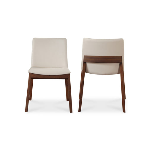 Deco - PVC Dining Chair (Set of 2) - Cream White - JaxCo Furniture
