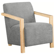 Diego - Upholstered Accent Arm Chair With Wood Arms - JaxCo Furniture