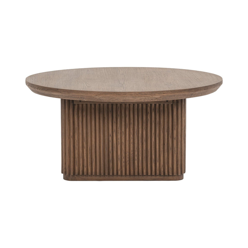 Vander - Solid Wood Round Coffee Table - JaxCo Furniture