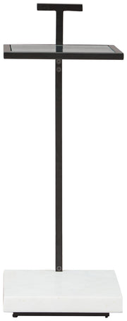 Mannill - Black / White - Accent Table - JaxCo Furniture