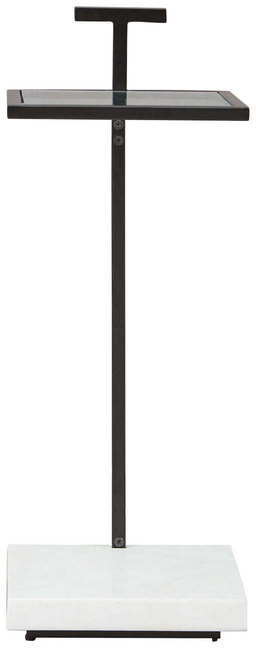 Mannill - Black / White - Accent Table - JaxCo Furniture